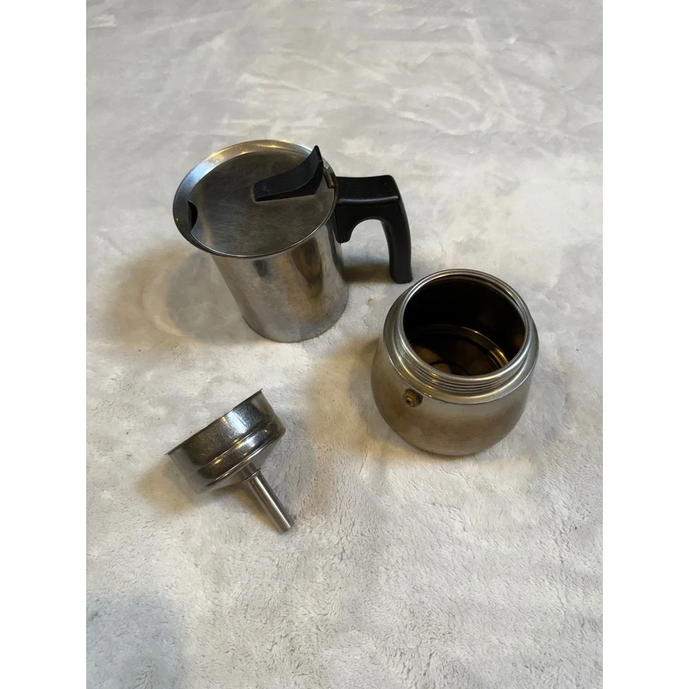 IKEA Stainless Steel Espresso Maker Made in Italy Stovetop Moka Pot 17014